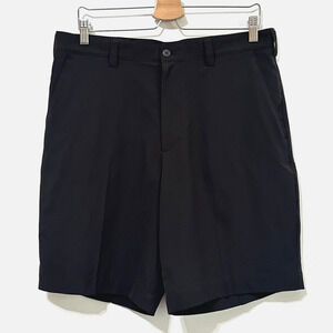 Cutter & Buck Golf Shorts 32 Mens Black‎ Chino Performance 10" Inseam NEW